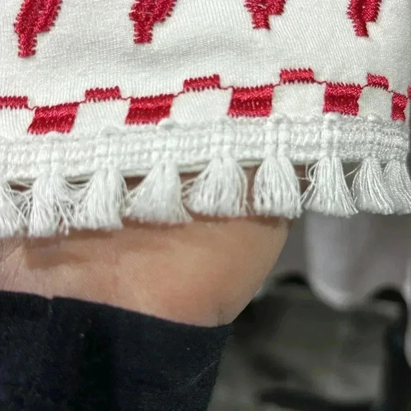 Style & Co. Global Escape Kimono, embroidered trim, tassel, 3/4  sleeve - Picture 4 of 12